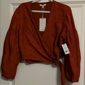Joie Women's Rust Wrap Top